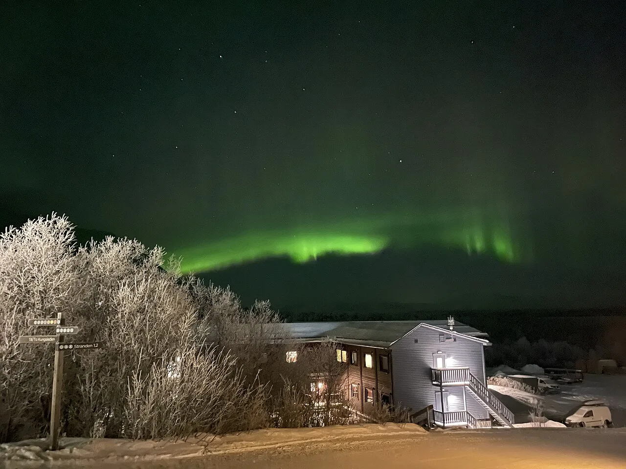 STF station house view, Abisko