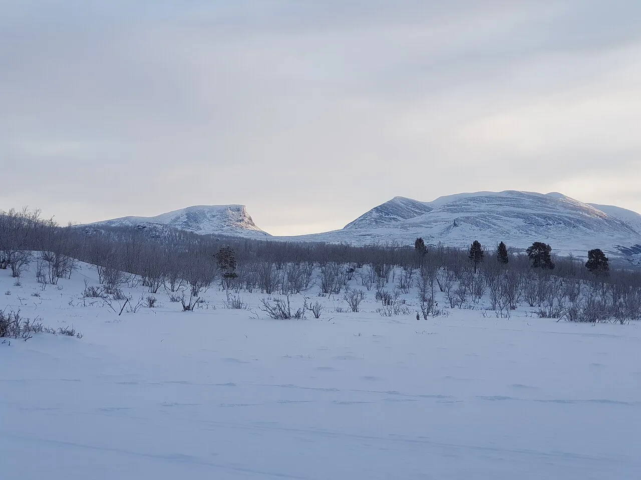 Lapporten in winter, Abisko