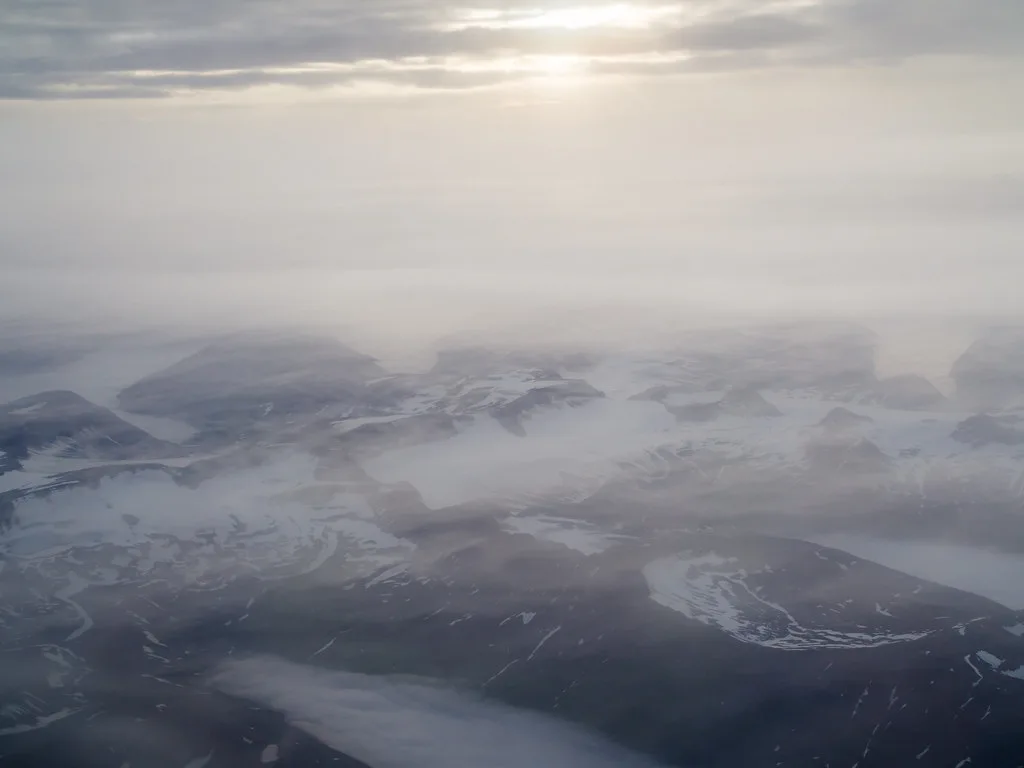 Above the clouds, Akureyri