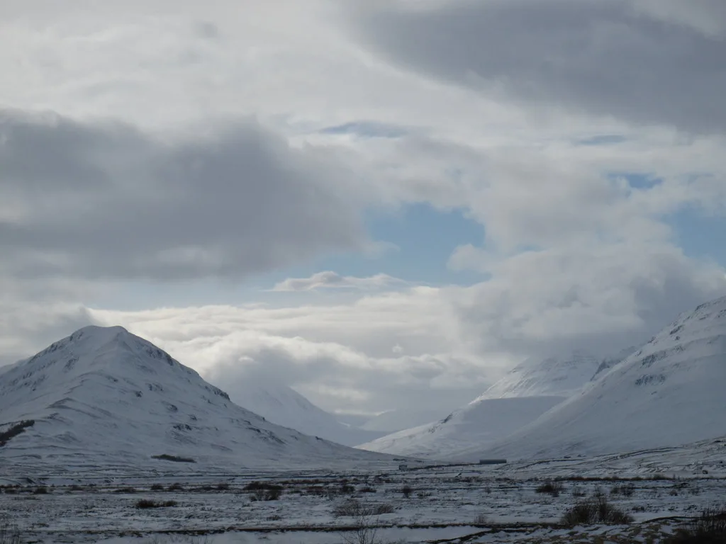 Rugged landscape, Akureyri, northern Iceland