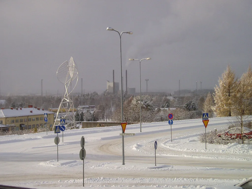 Näkymä entisestä työhuoneesta, Rovaniemi