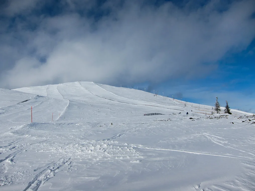View towards the peak of Yllästunturi fell, Finnish Lapland