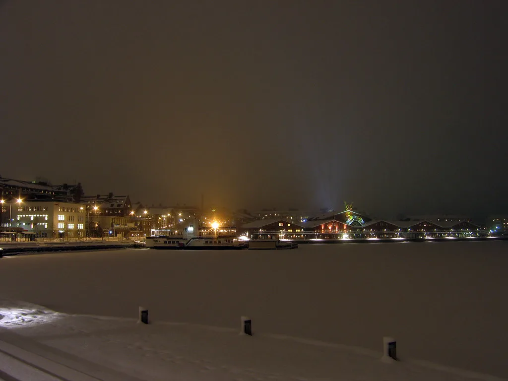 Lights of North harbour, Luleå