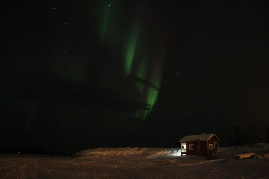 Lake Inari Aurora Borealis sighting (Finland), Finnish Lapland