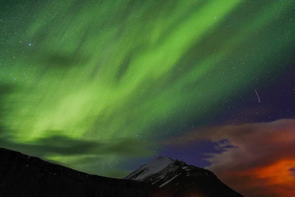 Northern Lights at Reykjavik, Iceland