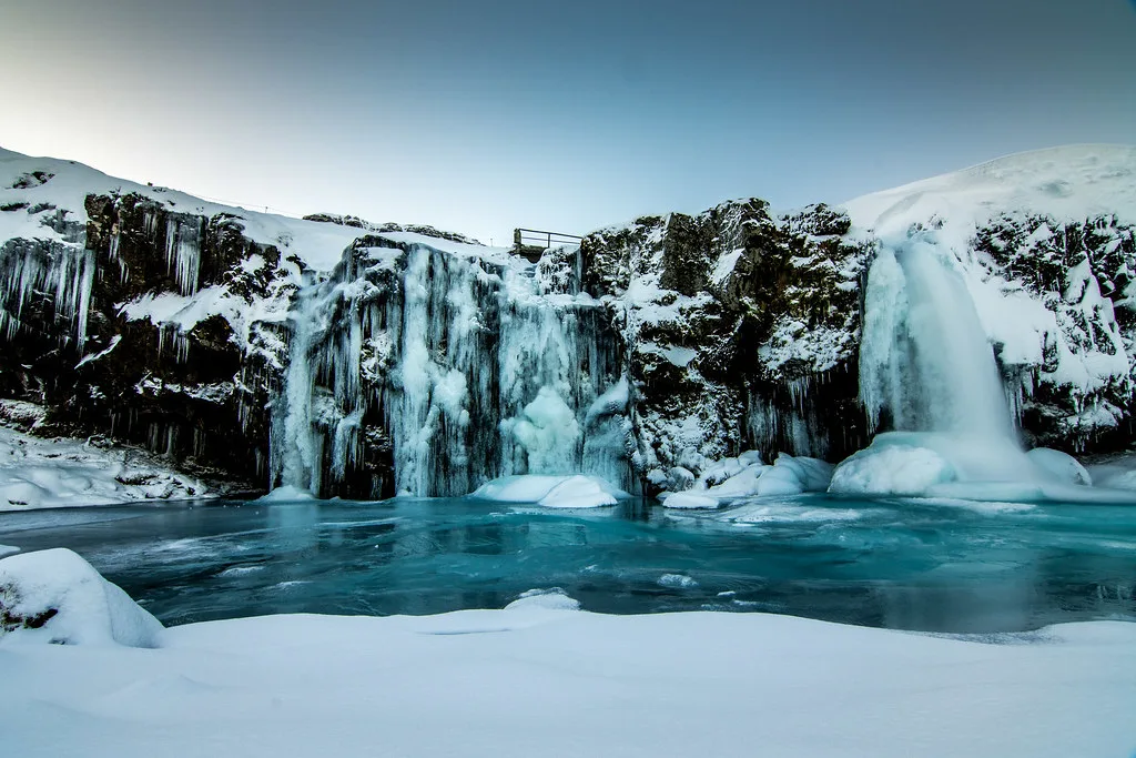 Frozen Waterfall, Iceland