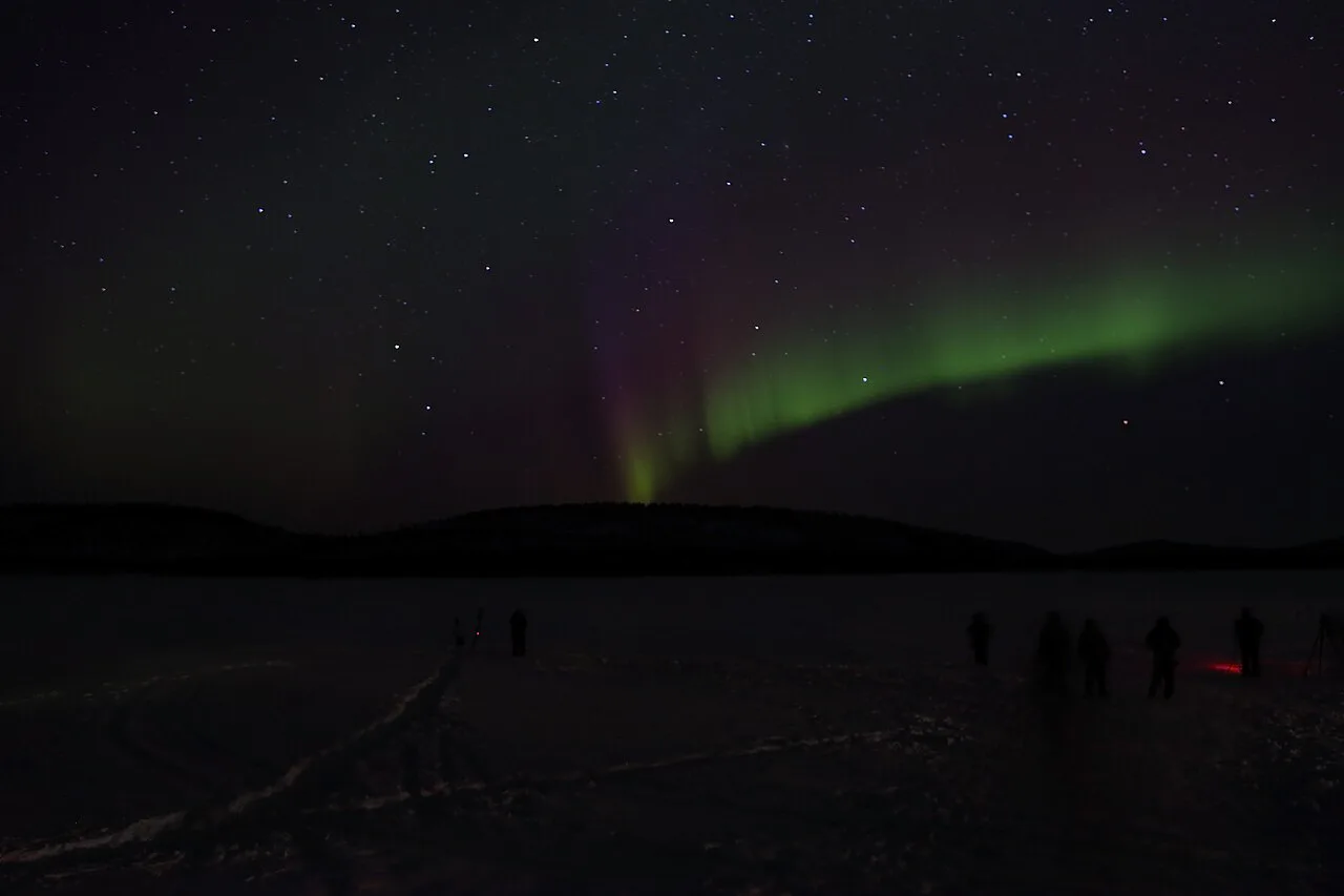 Aurora borealis - Inarijärvi Finland, Inari