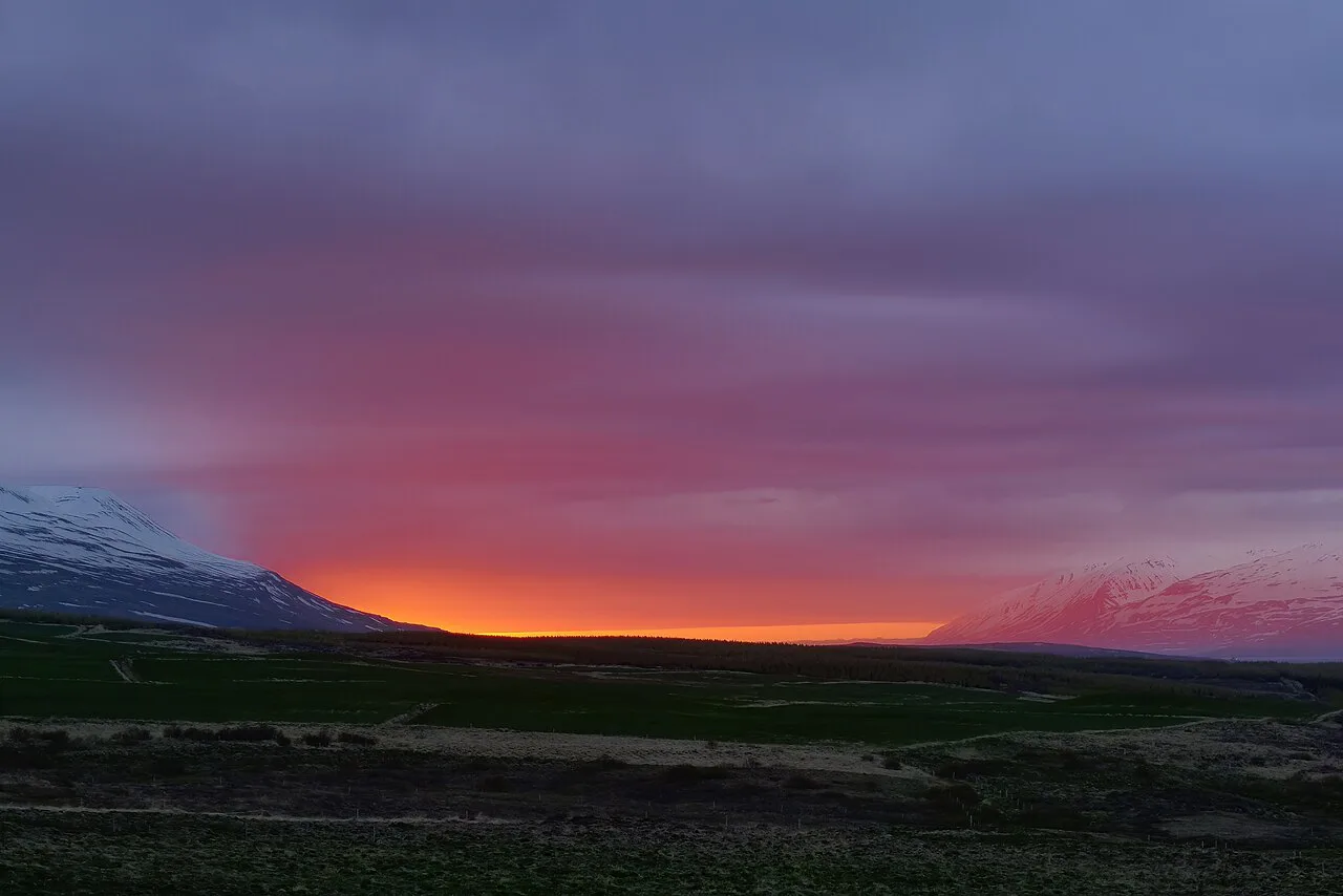 Epic Iceland sunset
