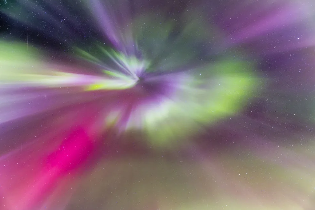 Northern lights in Iceland, Jökulsárlón