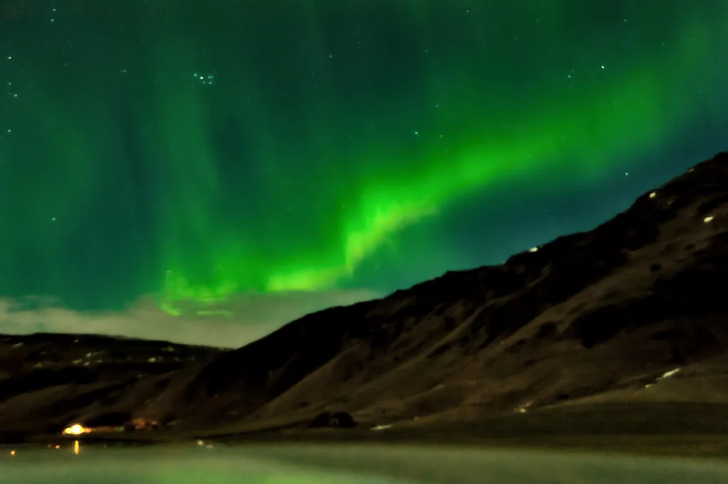 Northern Lights in Vik, Reykjavik