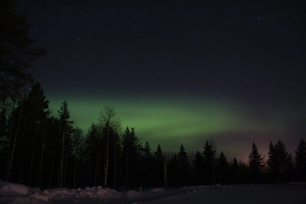 Aurora Borealis in Kakslauttanen, Finland, Europe
