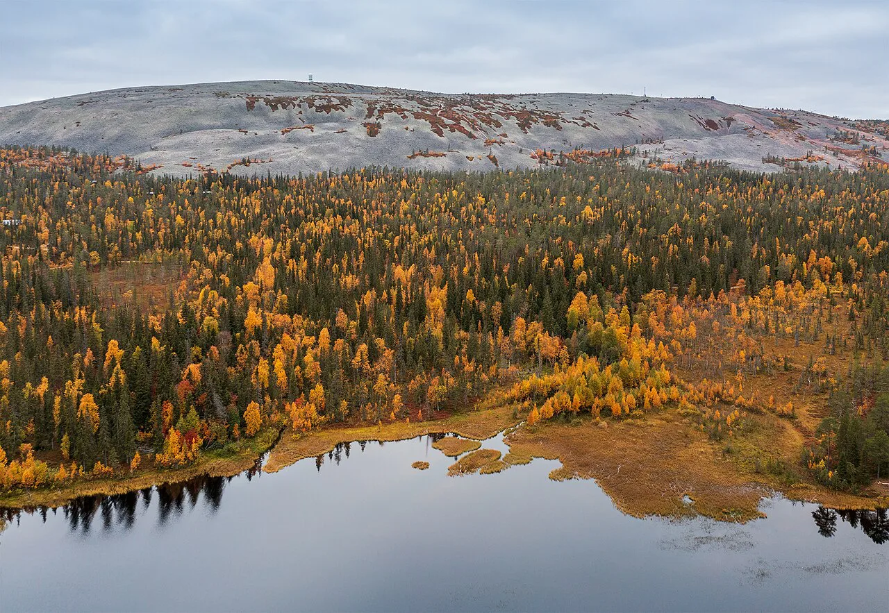 Ukko-Luosto and Aarnilampi in Sodankylä, Lapland, Finland, September