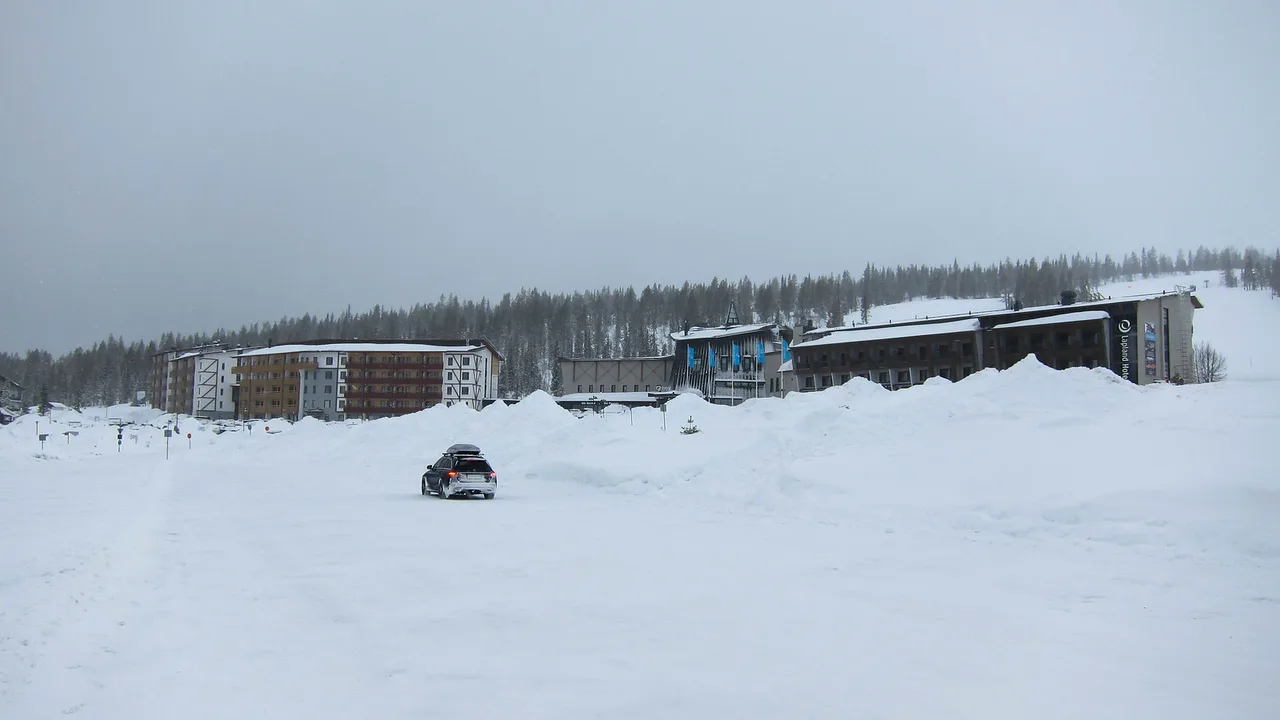 Hotel Saaga in which I was staying, Finnish Lapland