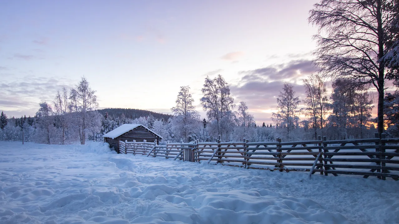 Lever de soleil, Finnish Lapland