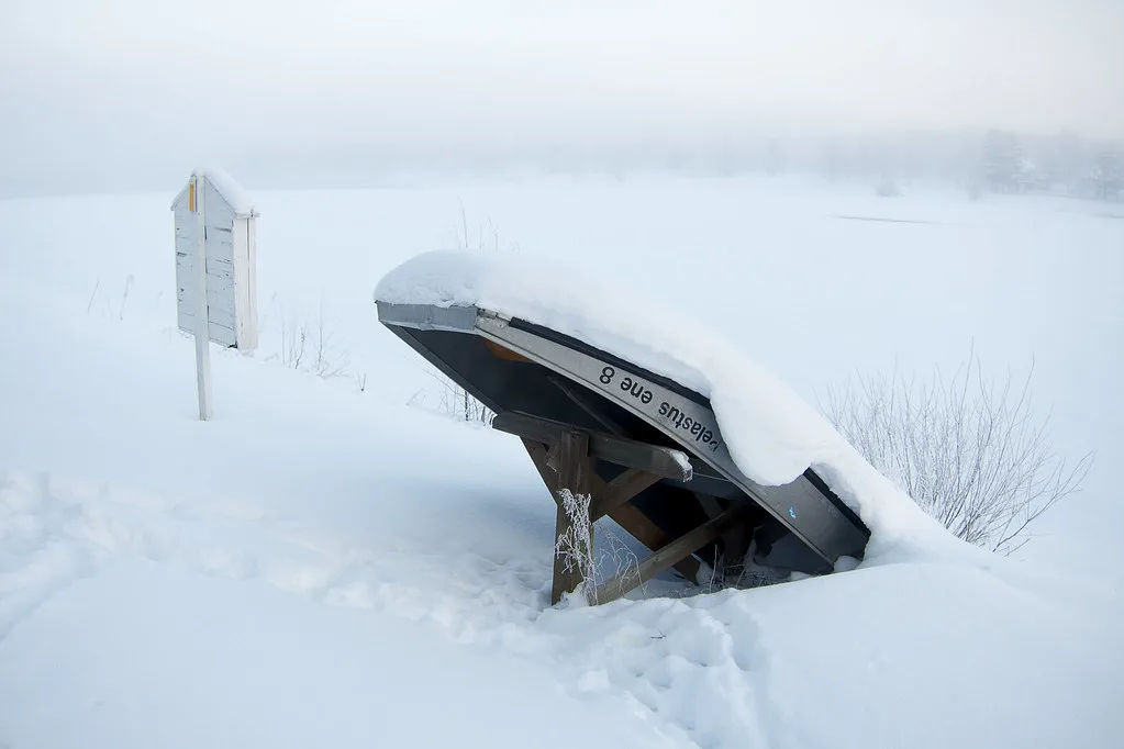 Frozen Row Boat, Rovaniemi