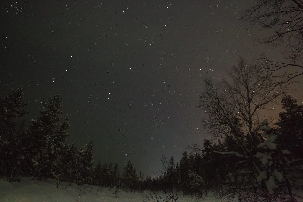 Auroras Boreales en Saariselka Laponia Finlandesa