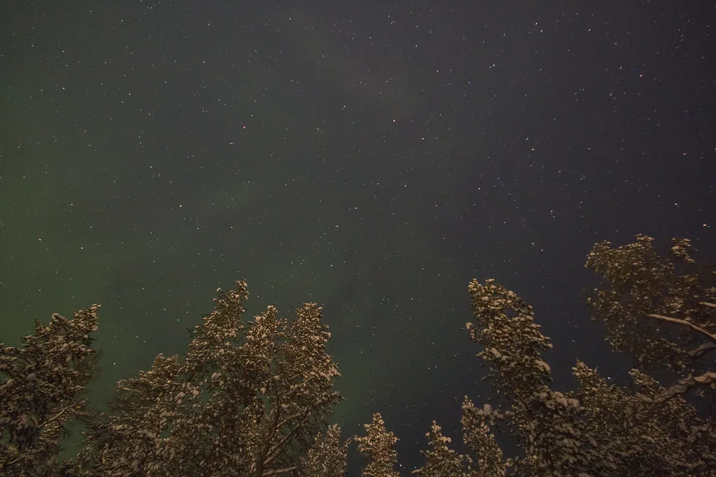 Auroras Boreales en Saariselka Laponia Finlandesa