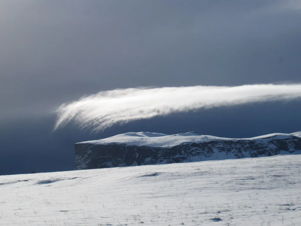 Unusual cloud formation, Vik, Iceland