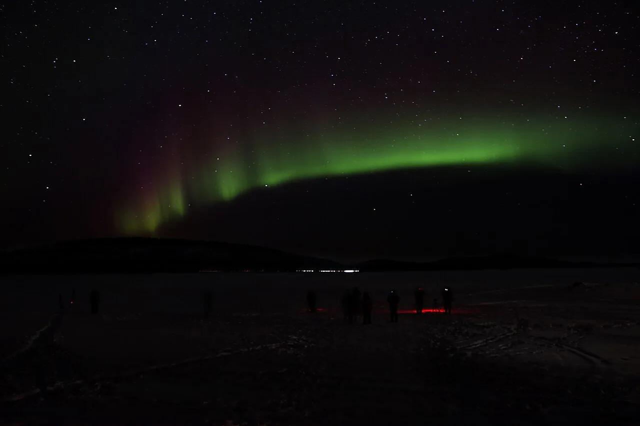 Aurora borealis - Inarijärvi Finland, Inari