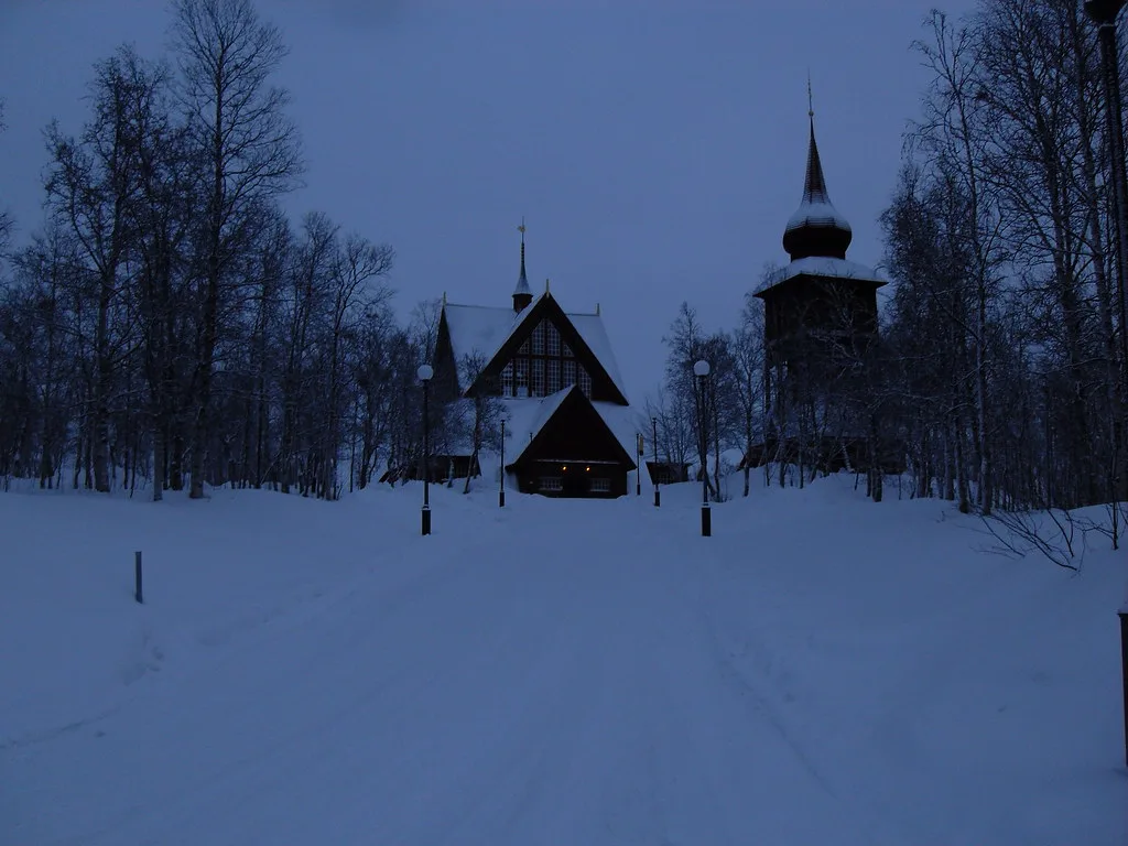 Church in Kiruna, Swedish Lapland