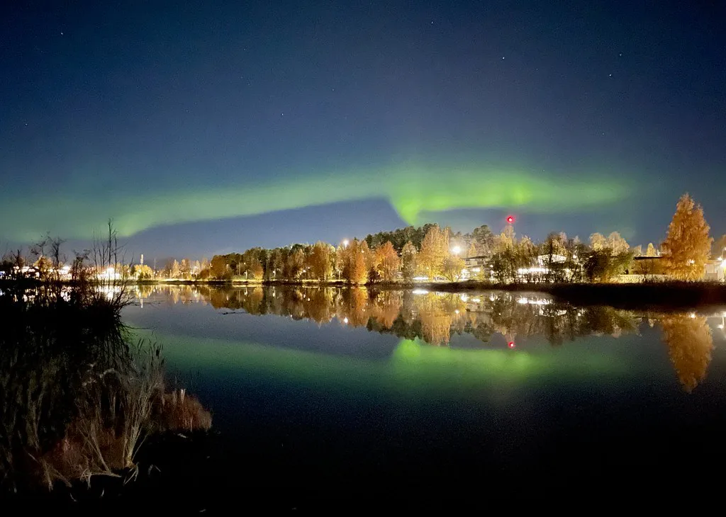 northern lights at Lulea