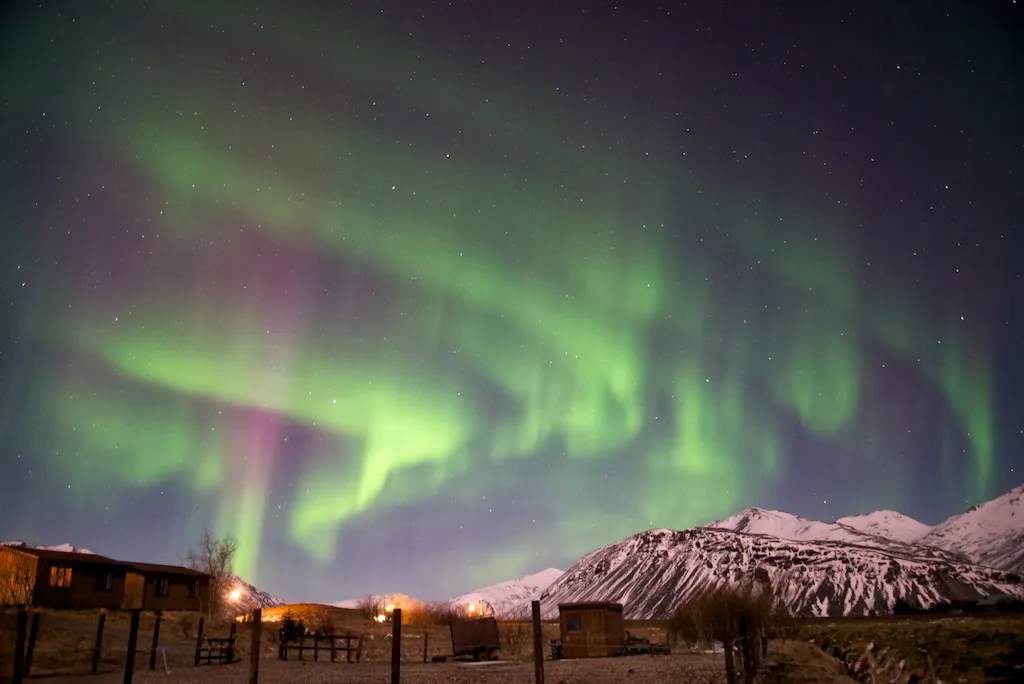 Iceland aurora Höfn
